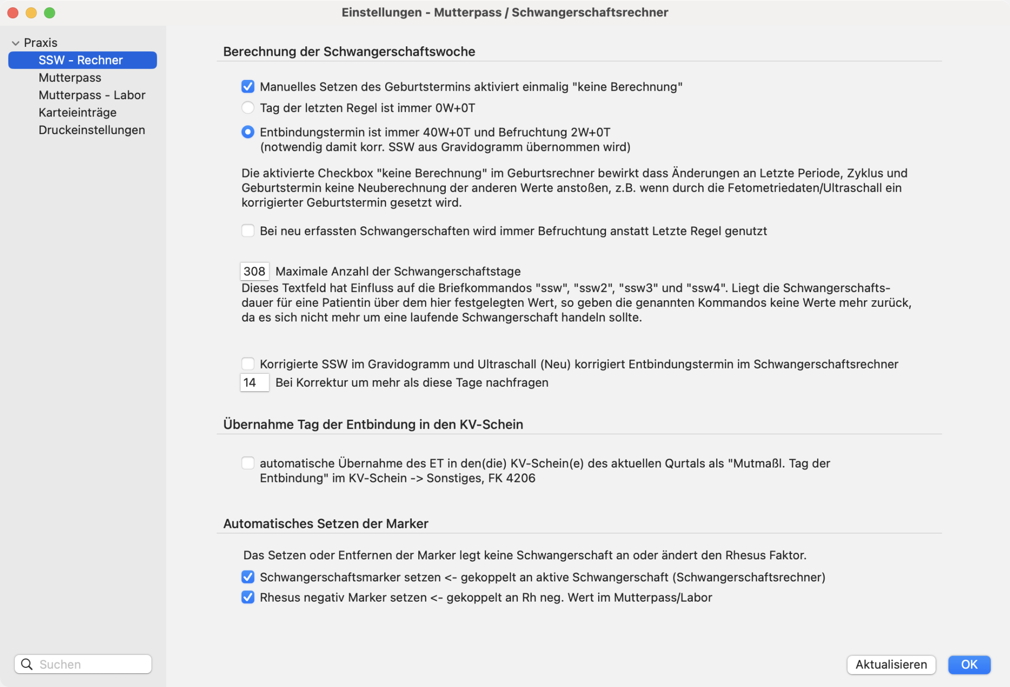 tomedo Schwangerschaftswoche